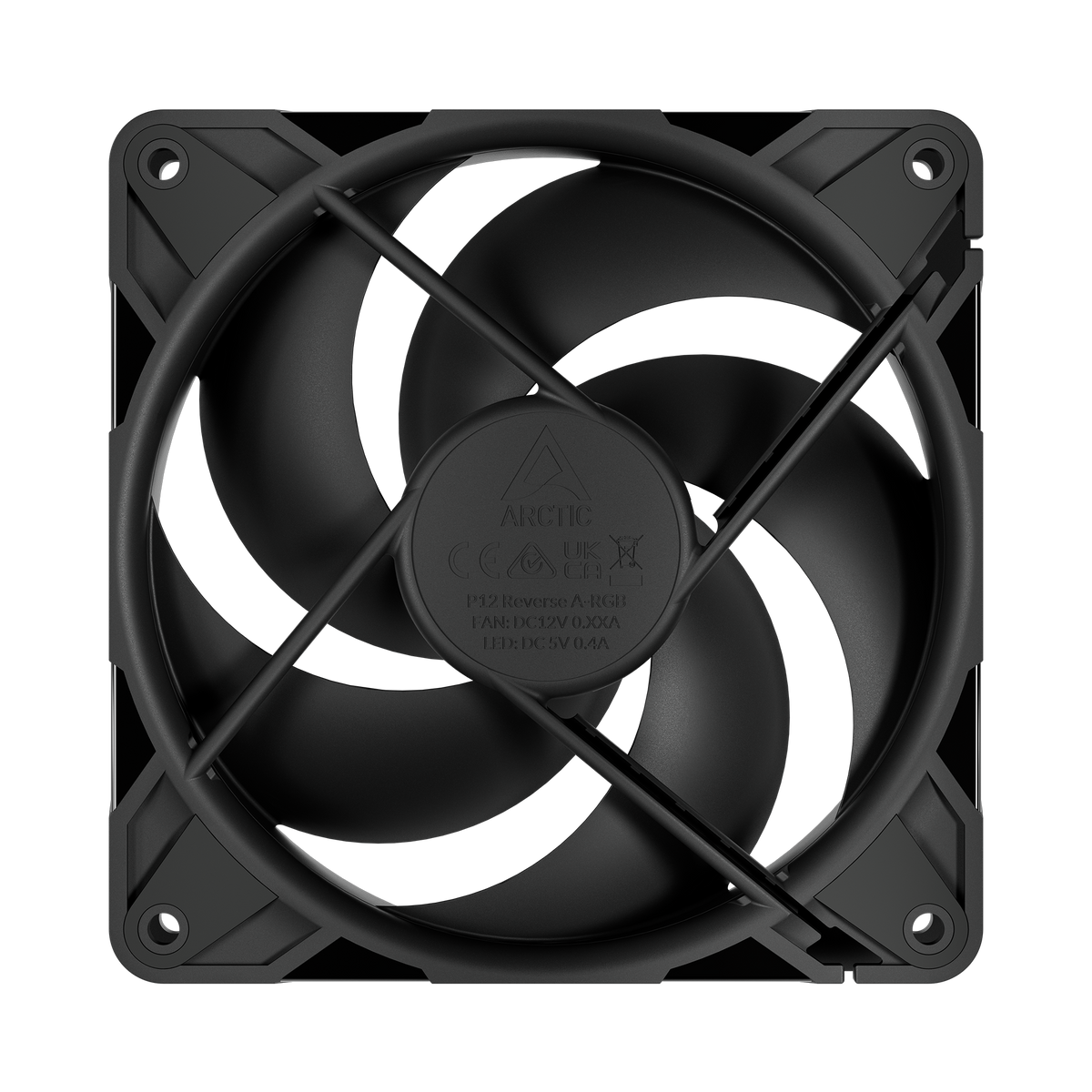ARCTIC P12 Pro Reverse | 120 mm PWM case fan | 500–3000 rpm | Black