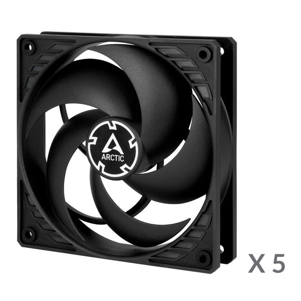 ARCTIC P12 | 120 mm case fan | 1800 rpm | 5 pack | Black