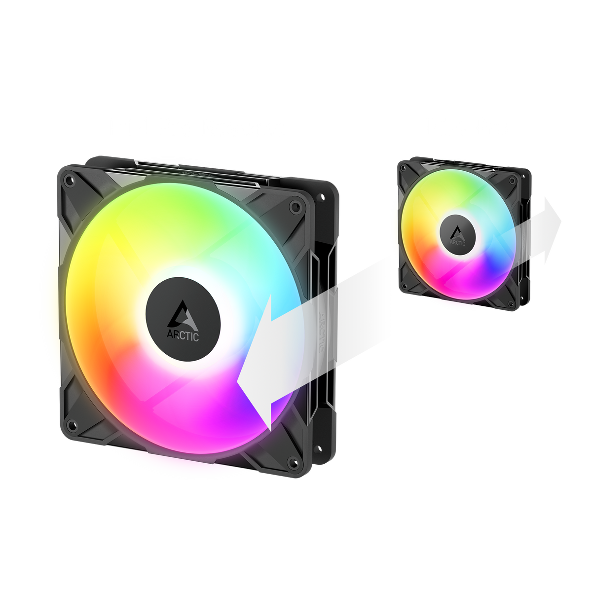 ARCTIC P14 Pro Reverse A-RGB | 140 mm PC case fan | Black