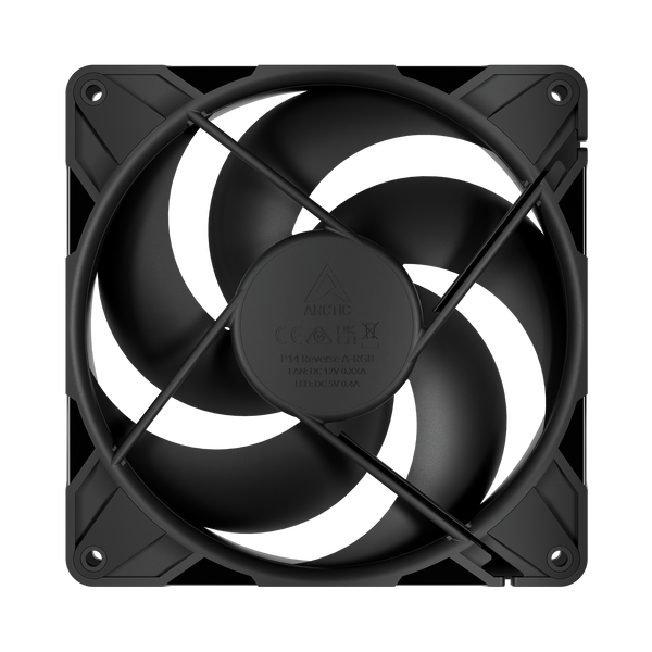 ARCTIC P14 Pro Reverse | 140 mm PWM case fan | Black