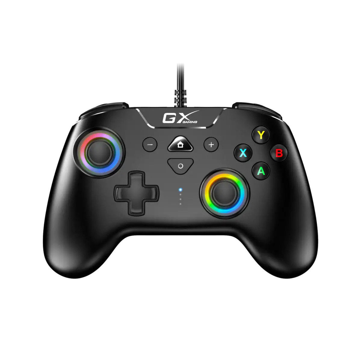 Genius MaxFire GX-23UV | Wired USB gamepad | RGB joysticks and vibration | Black