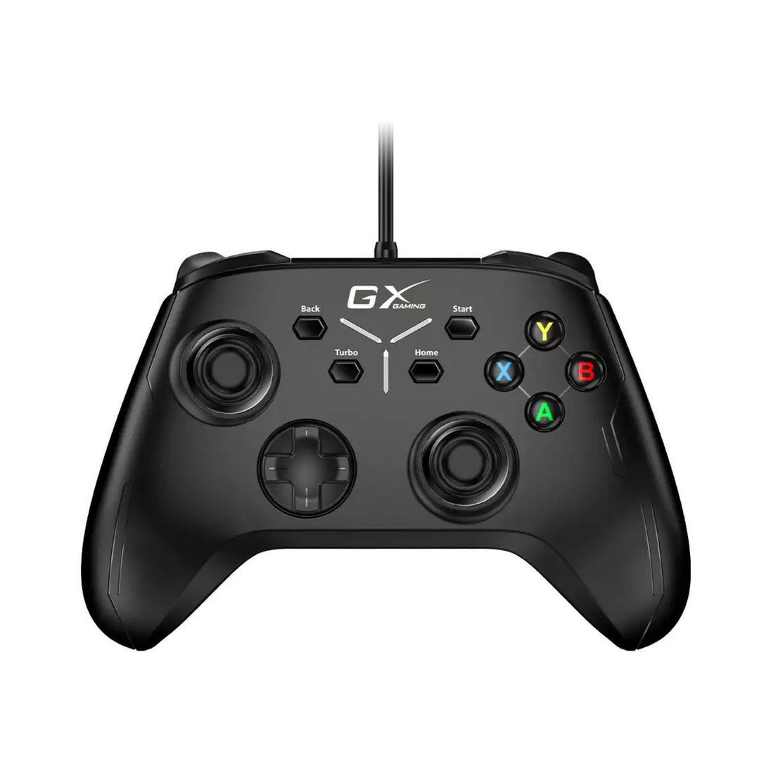 Genius GX-21UV | USB gamepad | Dual vibration and Turbo | Black