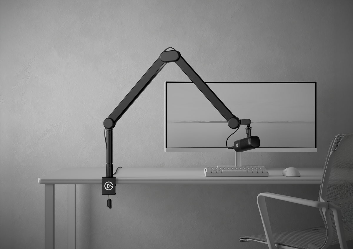 Elgato Wave Mic Arm MK.2 | Microphone boom arm | 950 mm reach | Black