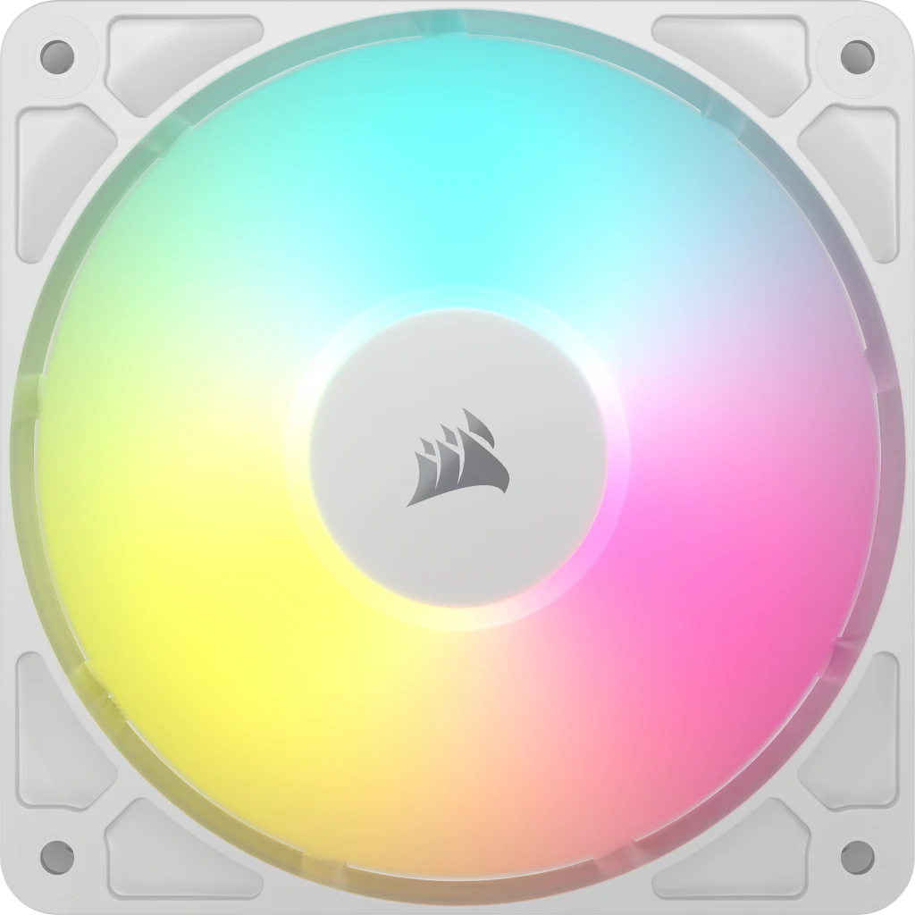 CORSAIR RS120 ARGB | 120mm PWM case fan | 2100 RPM | White