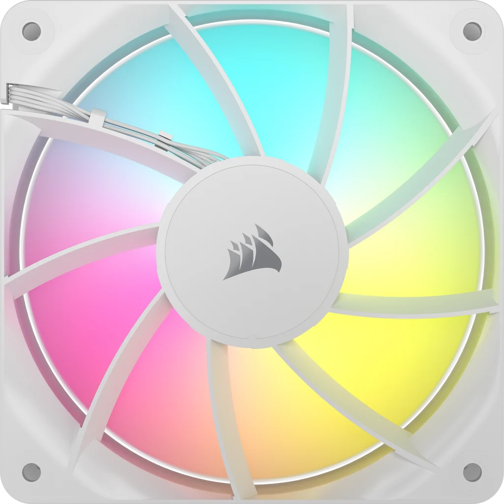 CORSAIR RS120 ARGB | 120mm PWM case fan | 2100 RPM | White