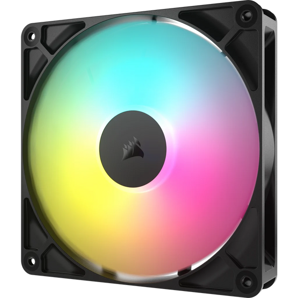 CORSAIR RS140 ARGB | 140mm PWM case fan | 330–1700 RPM | Black