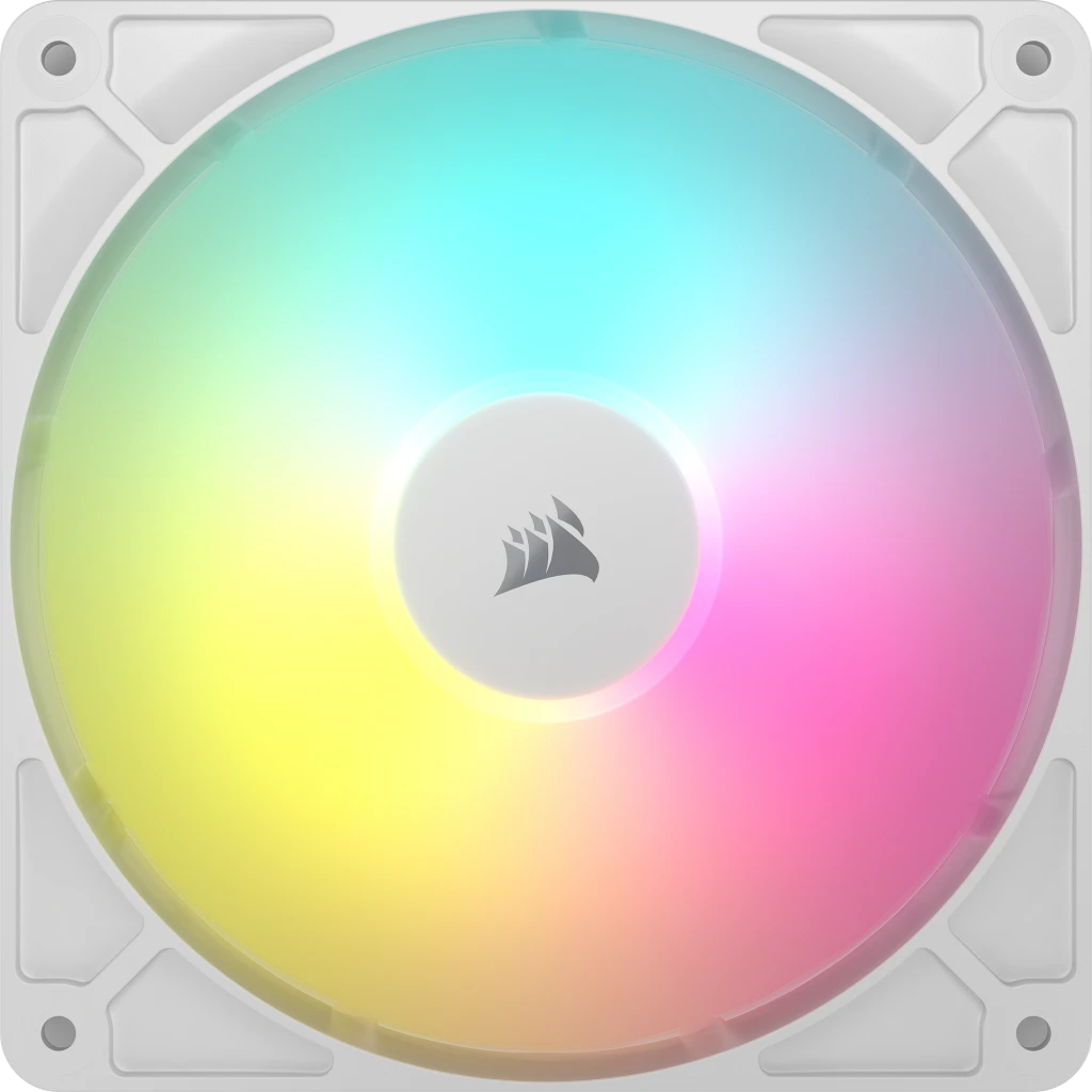 CORSAIR RS140 ARGB | 140mm PWM case fan | 330–1700 RPM | White