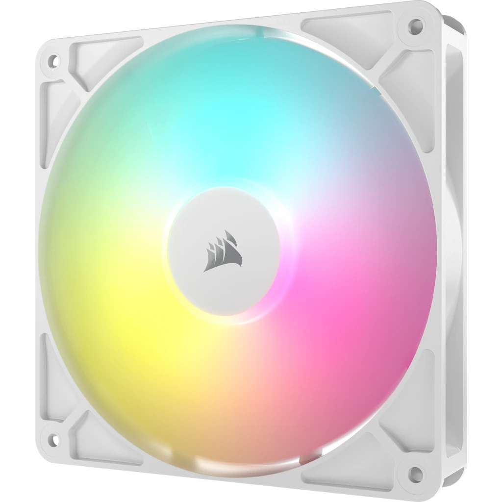 CORSAIR RS140 ARGB | 140mm PWM case fan | 330–1700 RPM | White