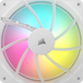 CORSAIR RS140 ARGB | 140mm PWM case fan | 330–1700 RPM | White