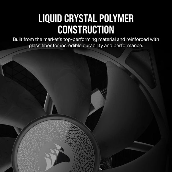 CORSAIR iCUE LINK RX120 | 120mm case fan | PWM 400–2100 RPM | Black