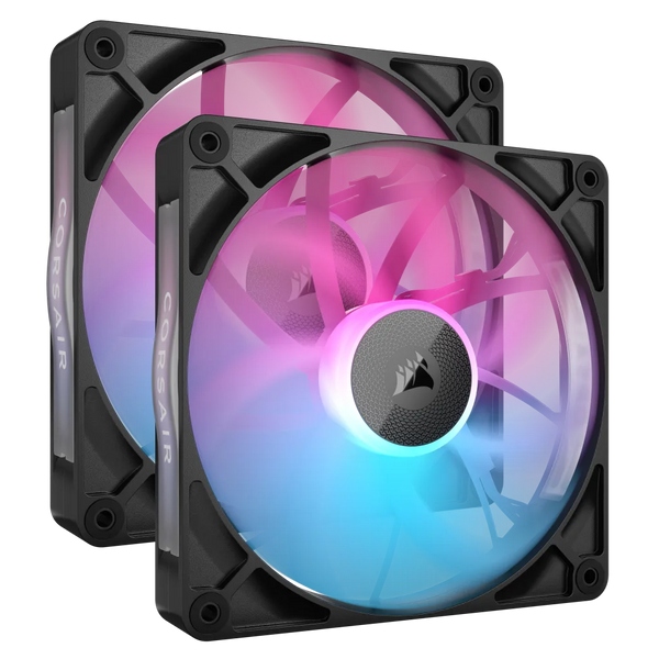 CORSAIR iCUE LINK RX140 RGB | 140mm PWM case fans | Twin starter kit | Black