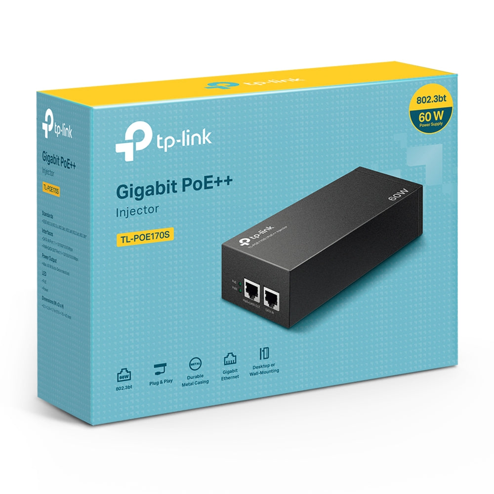 TP-Link TL-POE170S | PoE++ injector | 60 W | Gigabit