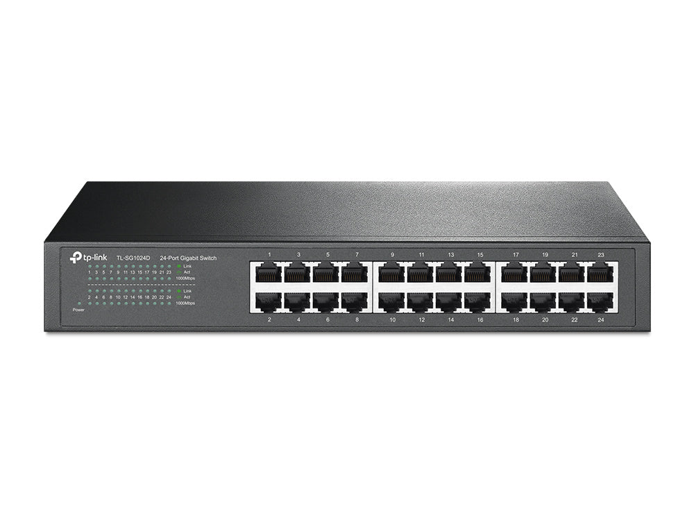 TP-Link TL-SG1024D | 24-port Gigabit network switch | Desktop or rack mount