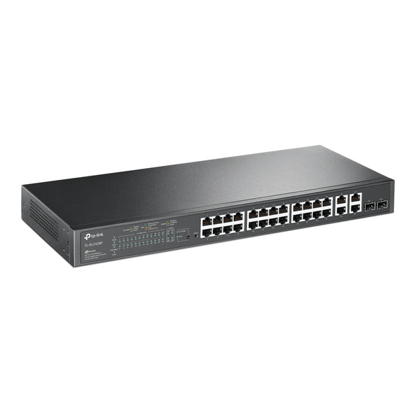 TP-Link JetStream TL-SL2428P | Smart PoE+ switch | 24 Fast Ethernet ports