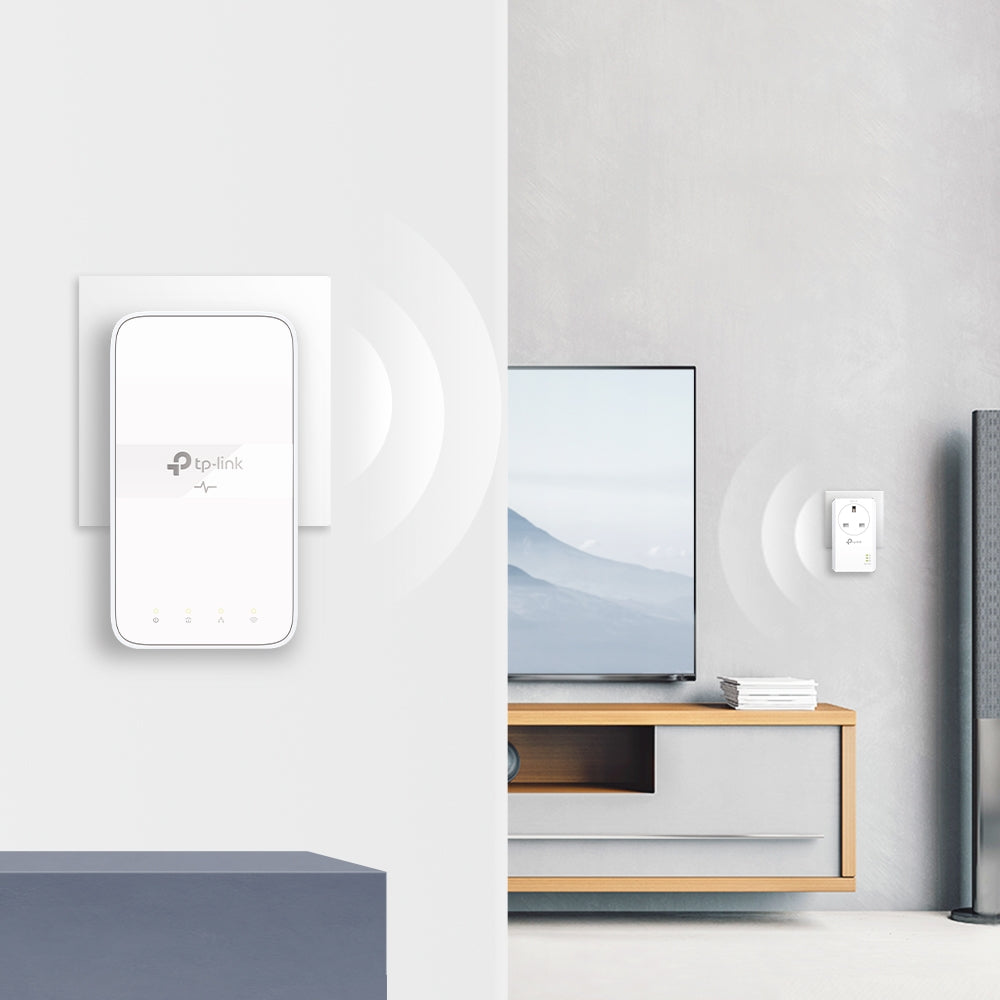 TP-Link TL-WPA7617 | Powerline Wi-Fi extender | AV1000 AC1200 | UK plug