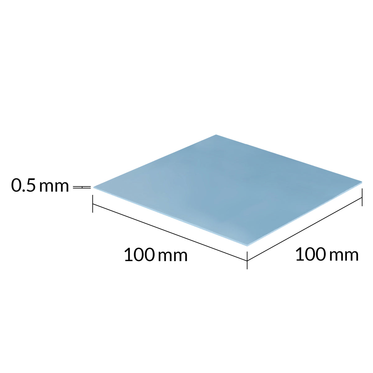 ARCTIC TP-3 | Thermal pad | 100 x 100 mm 0.5 mm | Blue