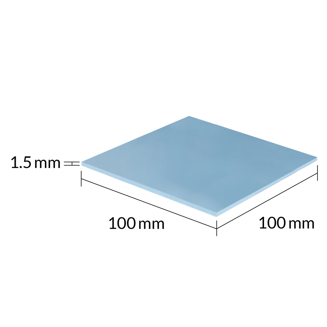 ARCTIC TP-3 | Thermal pad | 100 x 100 mm 1.5 mm | Blue
