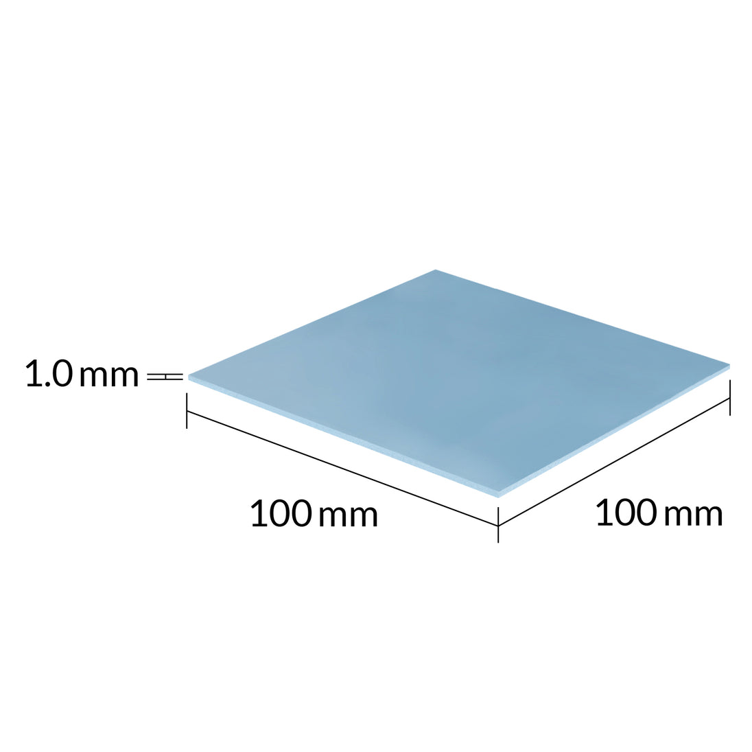 ARCTIC TP-3 | Thermal pad | 100 x 100 mm 1 mm | Blue