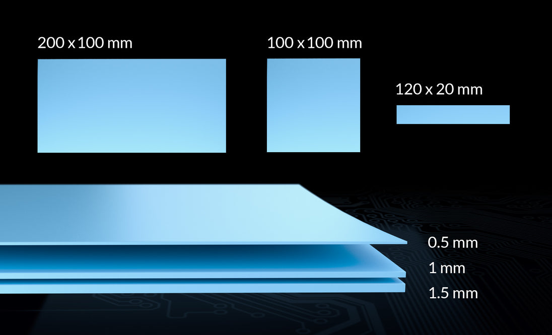 ARCTIC TP-3 | Thermal pad | 100 x 100 mm 1.5 mm | Blue