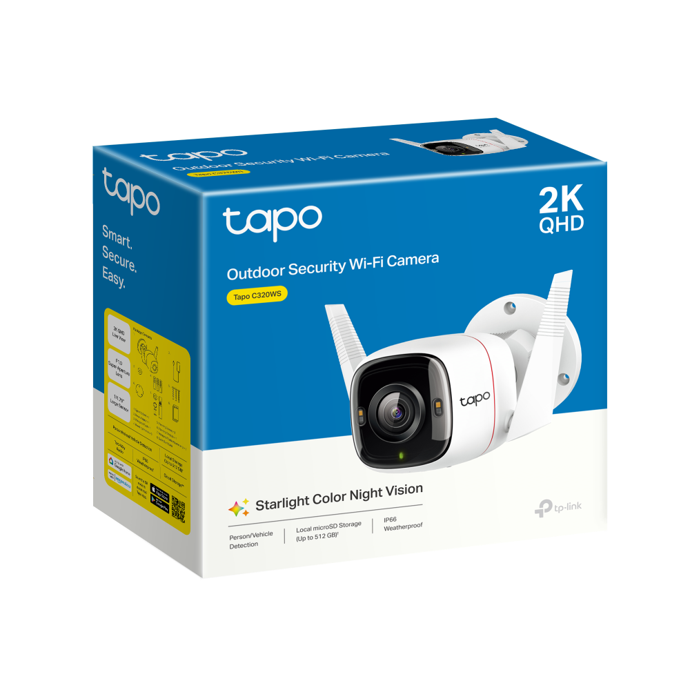 TP-Link Tapo C320WS | Outdoor security camera | 2K QHD | White
