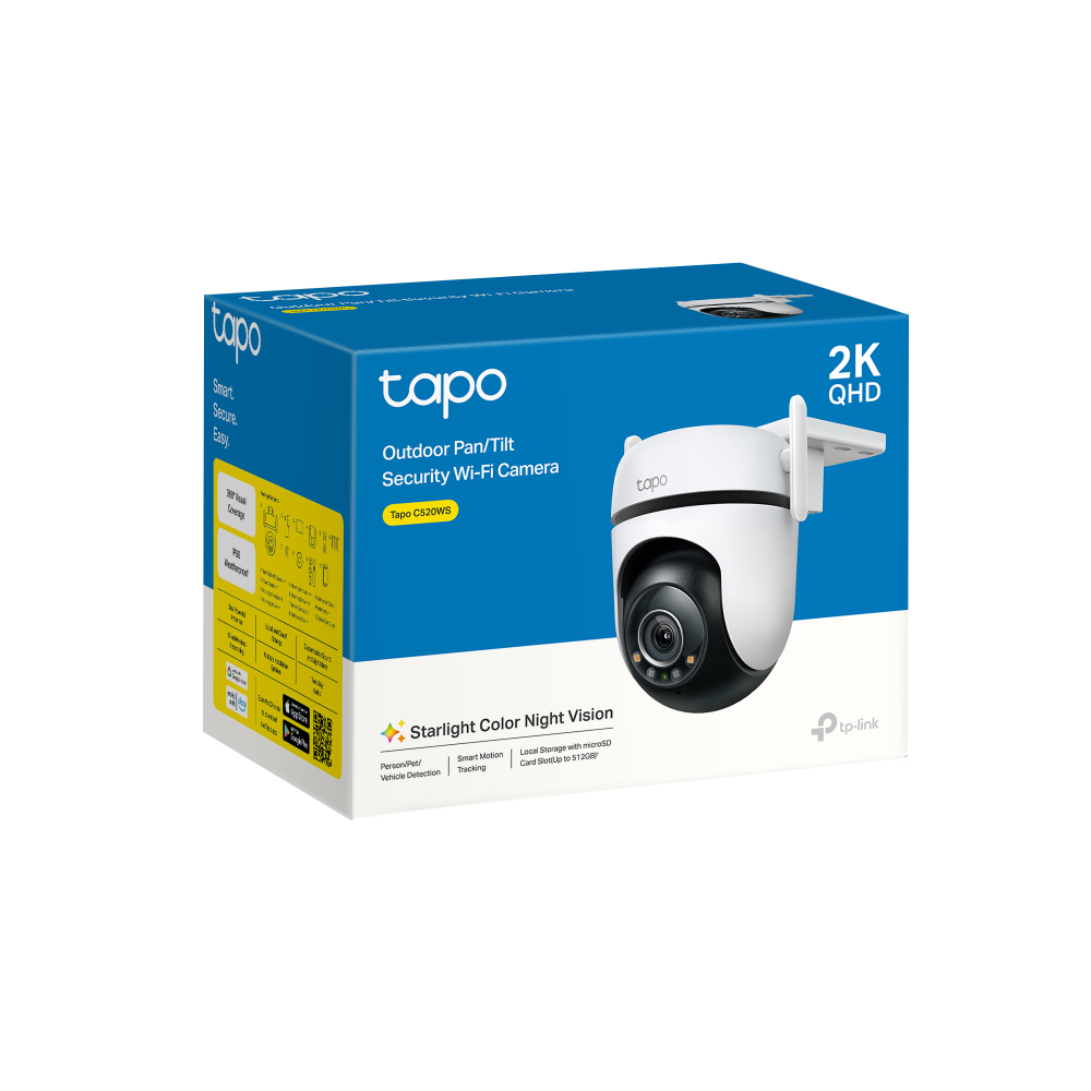 TP-Link Tapo C520WS | Outdoor pan and tilt security camera | 2K QHD Wi-Fi