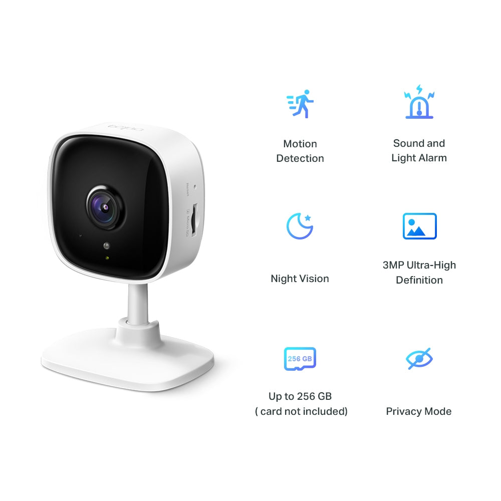 TP-Link Tapo C110 | Indoor Wi-Fi security camera | 3MP | White
