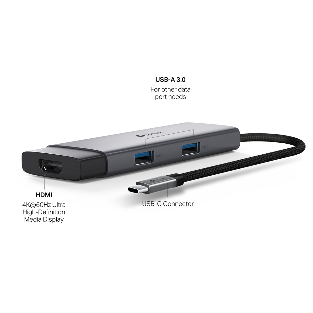 TP-Link UH5020C | USB-C hub | 4K HDMI and 100W PD | 5-port