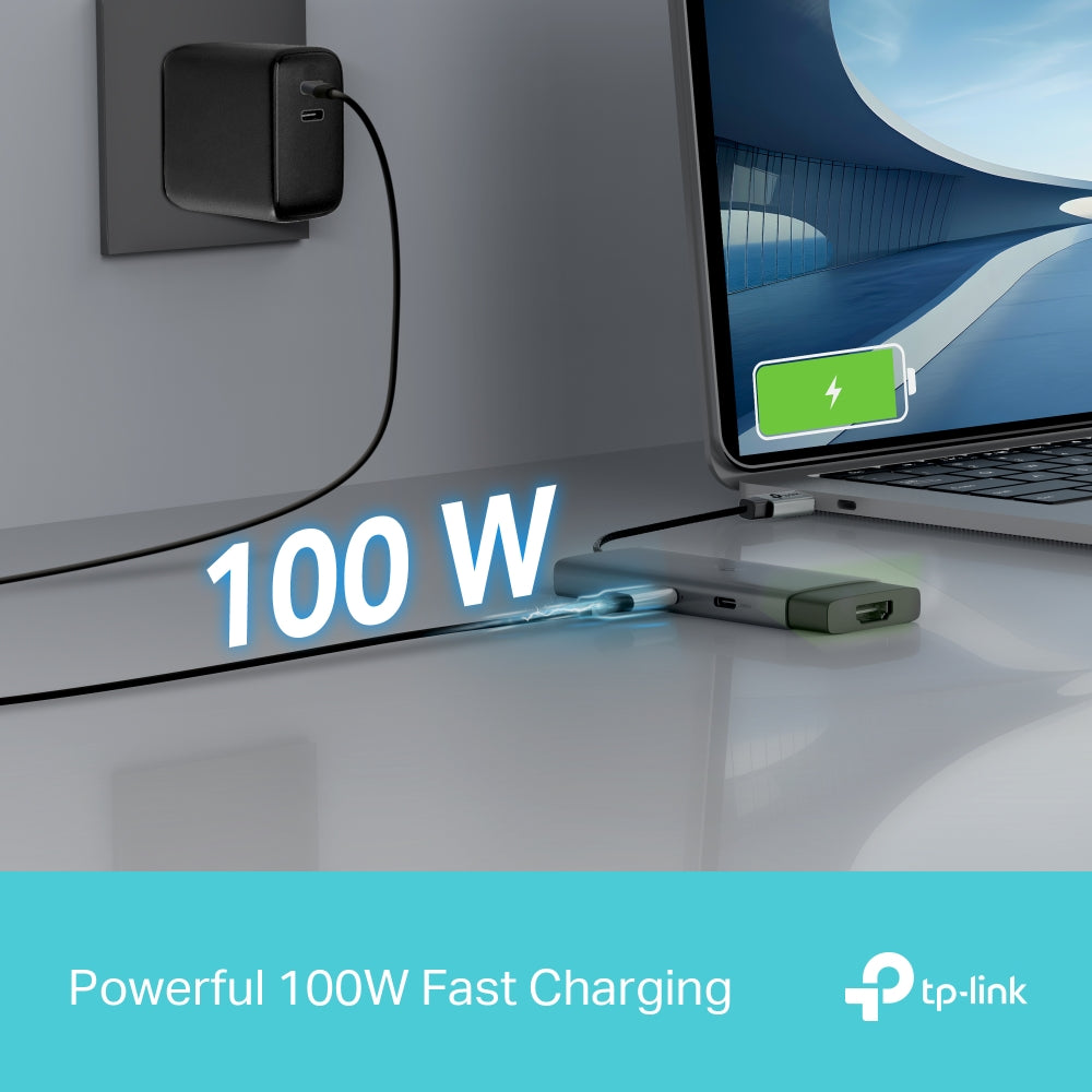 TP-Link UH5020C | USB-C hub | 4K HDMI and 100W PD | 5-port