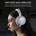 CORSAIR VIRTUOSO MAX | Wireless gaming headset | 2.4GHz and Bluetooth | Silver