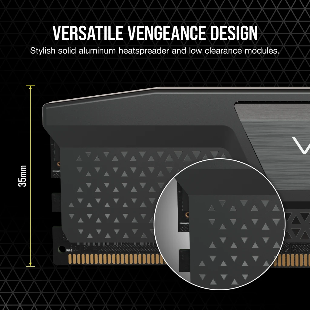 CORSAIR VENGEANCE | DDR5 RAM kit | 128GB 6000MT/s CL40 | 2 x 64GB Black