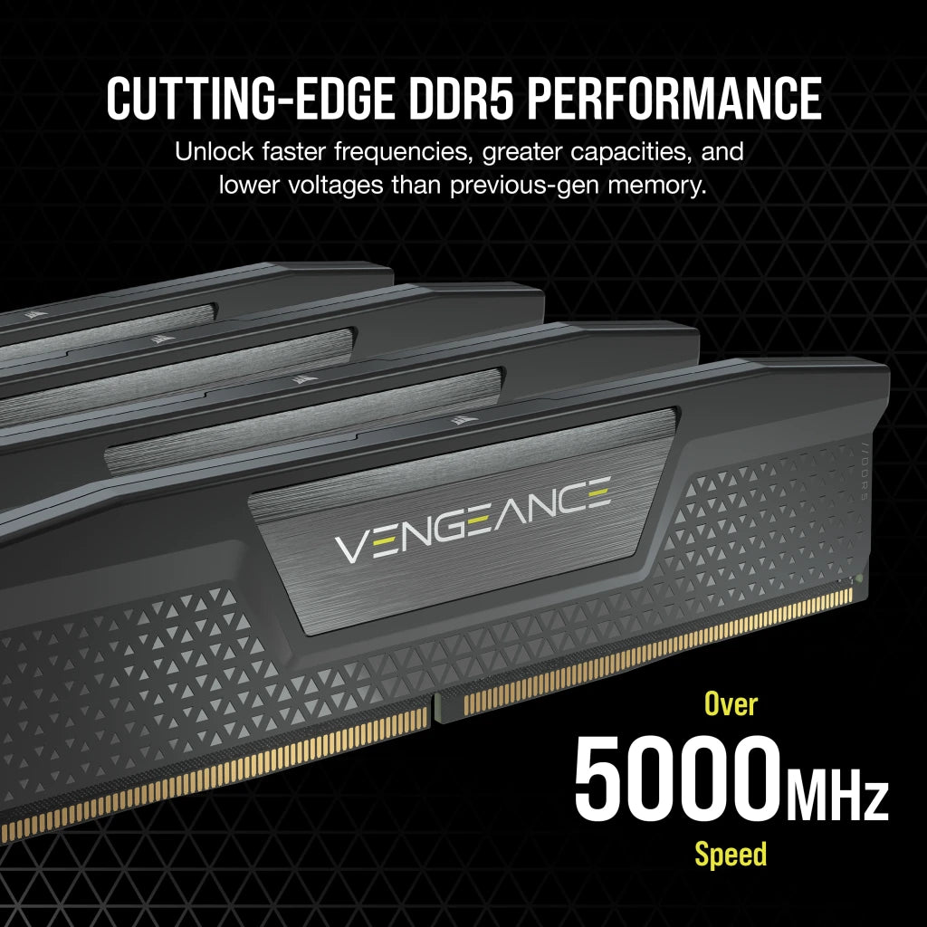 CORSAIR VENGEANCE | DDR5 RAM | 32GB 6000MT/s CL36 | Grey 2 x 16GB