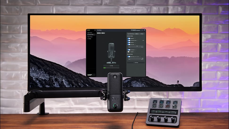 Elgato Wave:3 MK.2 | USB condenser microphone | 24-bit 48 kHz | Black