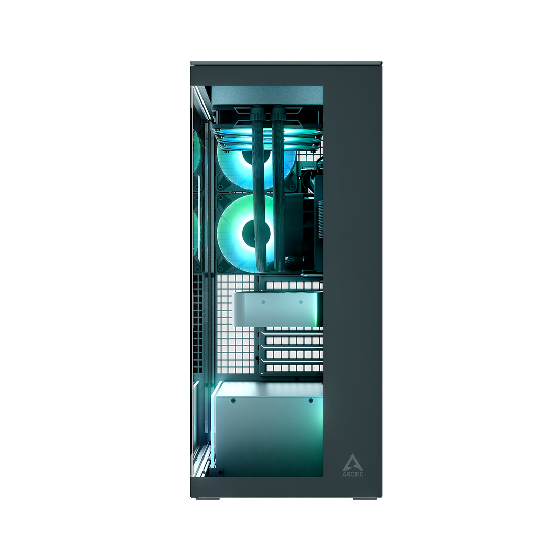 ARCTIC Xtender | PC case | E-ATX and 420 mm radiator support | Black clear glass