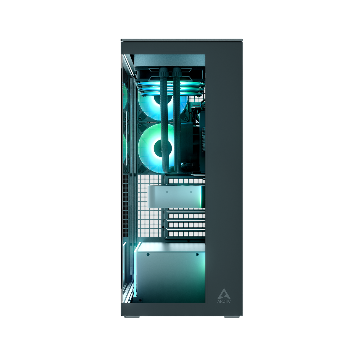 ARCTIC Xtender | PC case | E-ATX and 420 mm radiator support | Black clear glass