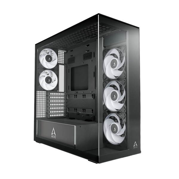 ARCTIC Xtender | PC case | E-ATX and 420 mm radiator support | Black clear glass