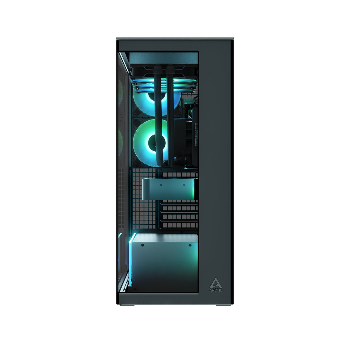 ARCTIC Xtender | E-ATX PC case | 5 pre-installed fans | Mirror Black