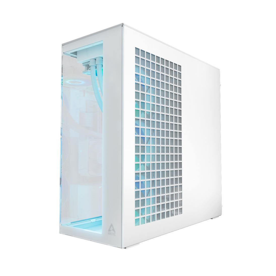 ARCTIC Xtender VG White | E-ATX PC case | Vertical GPU mount | Clear glass