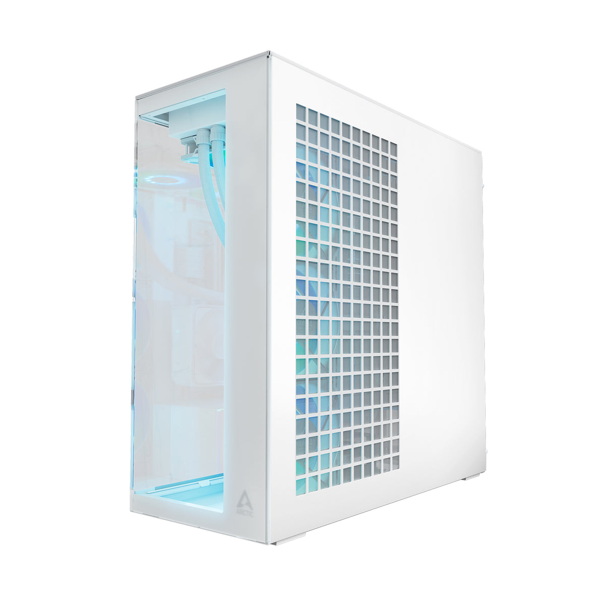 ARCTIC Xtender VG White | E-ATX PC case | Vertical GPU mount | Clear glass