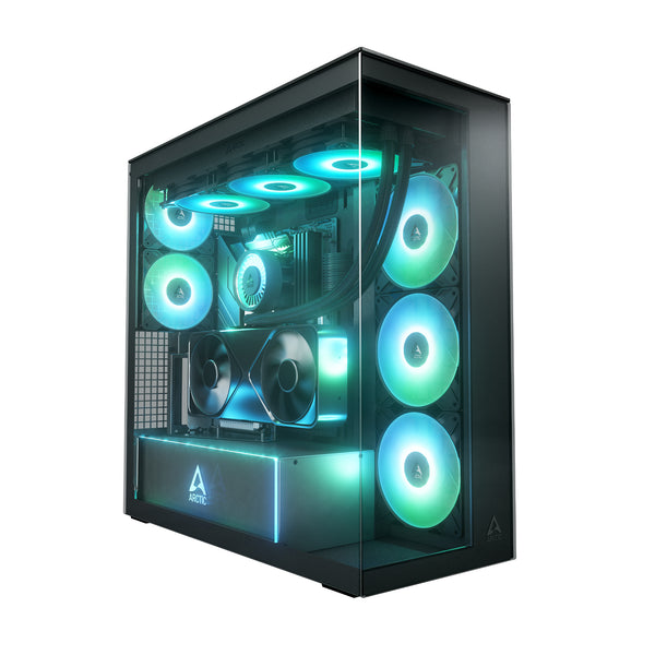 ARCTIC Xtender VG | E-ATX PC case | Vertical GPU mount | Mirror black