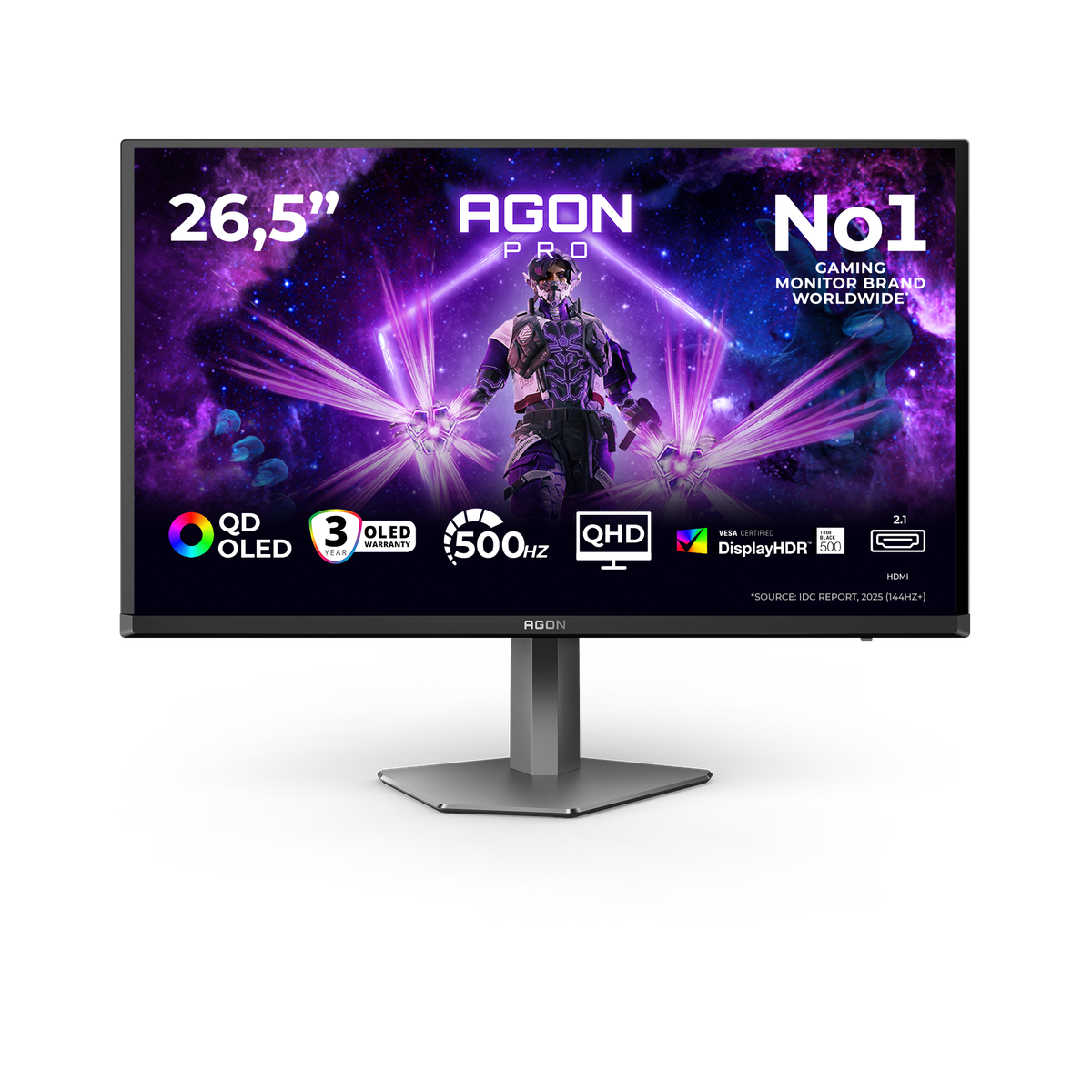 AOC AGON PRO AG276QKD2 | Gaming monitor | 26.5-inch QHD QD-OLED | 500Hz