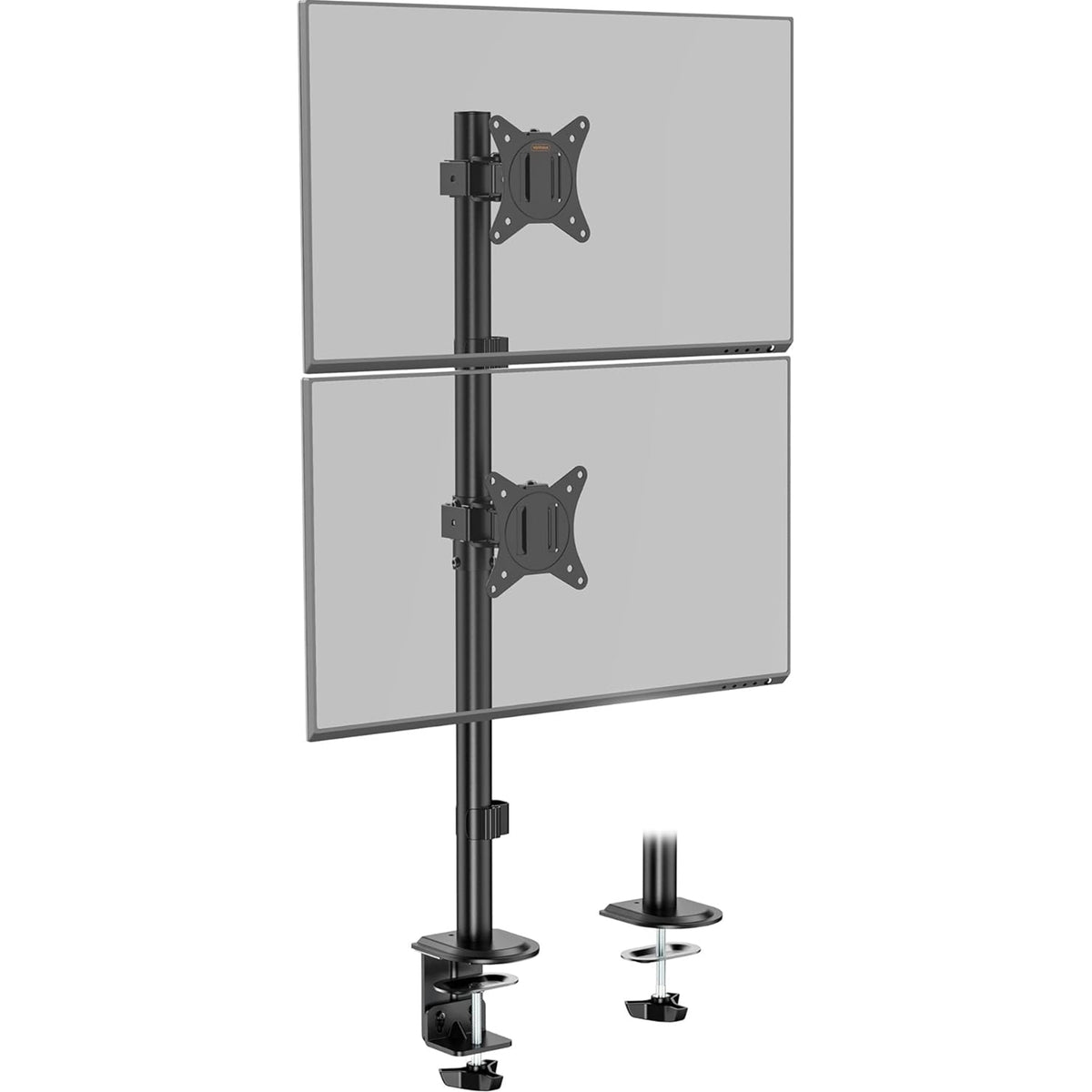 VonHaus Vertical Double Monitor Mount | 13–32 inch | Black