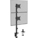 VonHaus Vertical Double Monitor Mount | 13–32 inch | Black