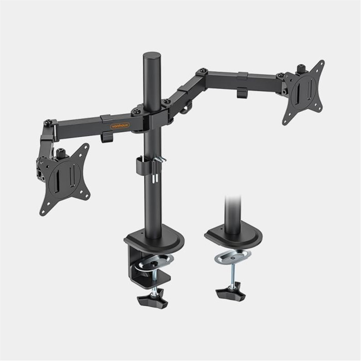 VonHaus 3005116 | Dual Monitor Stand for 13-32 Inch Screens | Height Adjustable
