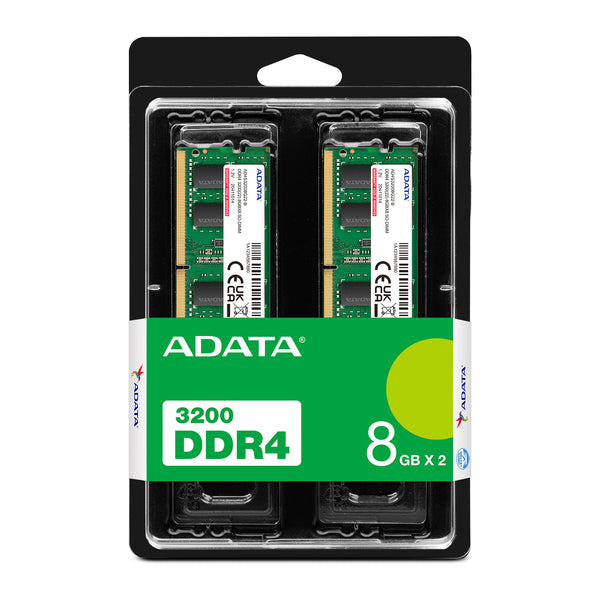 ADATA DDR4 SO-DIMM | RAM kit | 16GB (2 x 8GB) | 3200MT/s