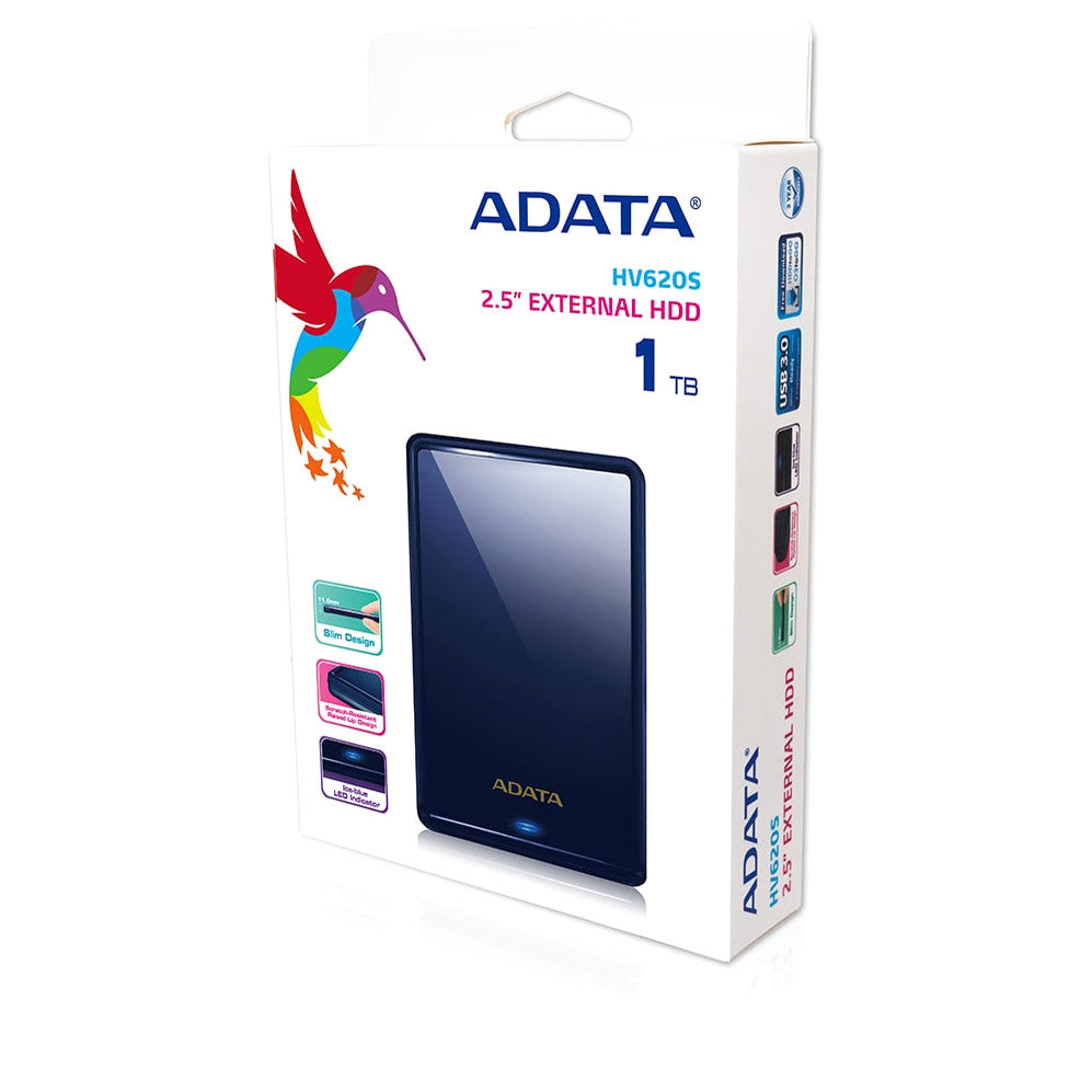 ADATA HV620S | Portable hard drive | USB 3.2 Gen 1 | 1TB Blue