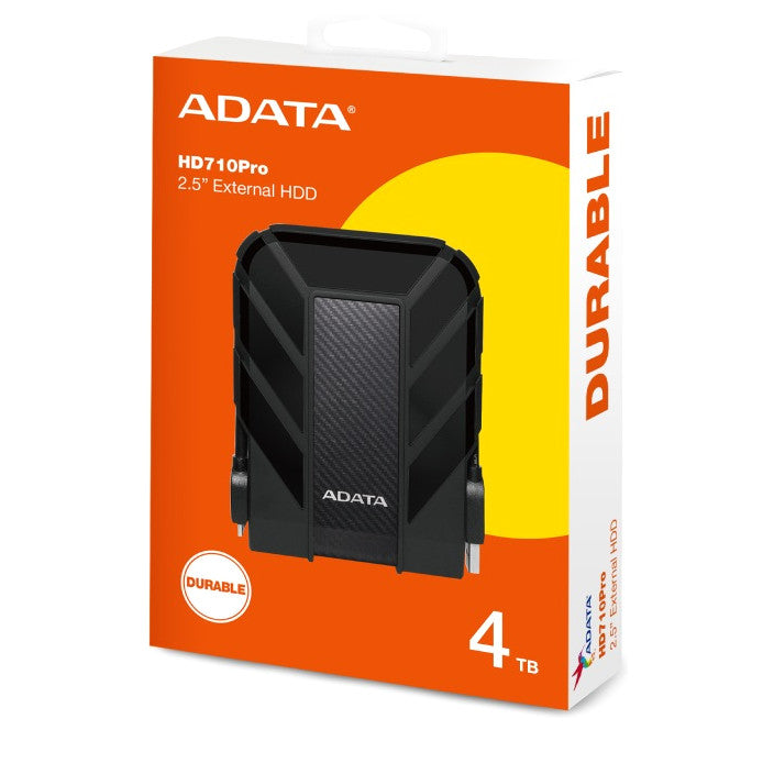 ADATA HD710 Pro | Portable HDD | USB 3.1 IP68 | 4TB Black