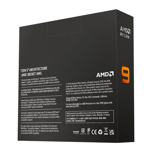 AMD Ryzen 9 9900X | Desktop CPU | 12 cores 24 threads | AM5