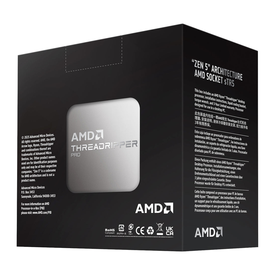 AMD Ryzen Threadripper PRO 9965WX | CPU | 24 Cores | sTR5, Boxed without Fan