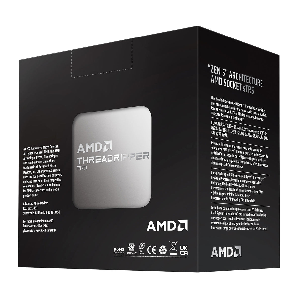 AMD Ryzen Threadripper PRO 9965WX | CPU | 24 Cores | sTR5, Boxed without Fan