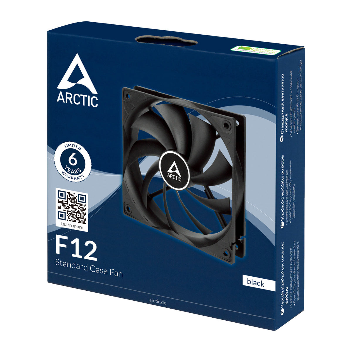 ARCTIC F12 | 120mm case fan | 3-pin | Black